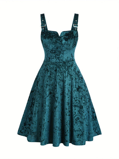 V-Neck Adjustable Halter Dress