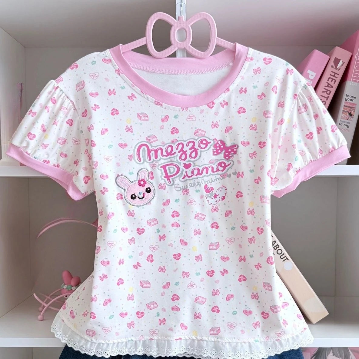 Sweet Kawaii Print Blouse