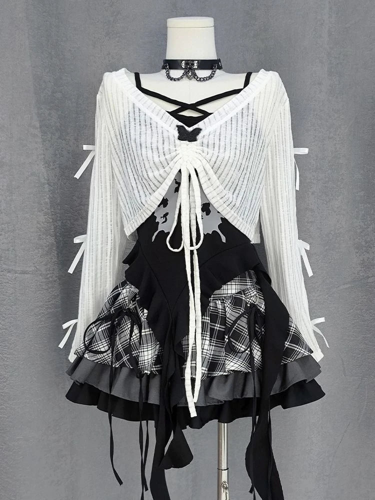 Conjunto de falda de 3 piezas