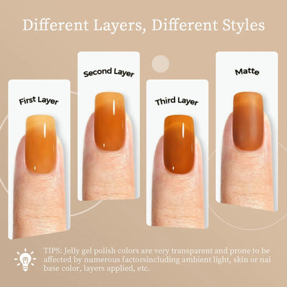 RSNAIL 10g Jelly Amber Gel Nail Polish