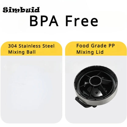 Stainless Steel Protein Powder Shaker Bottle with Steel Ball and Scale