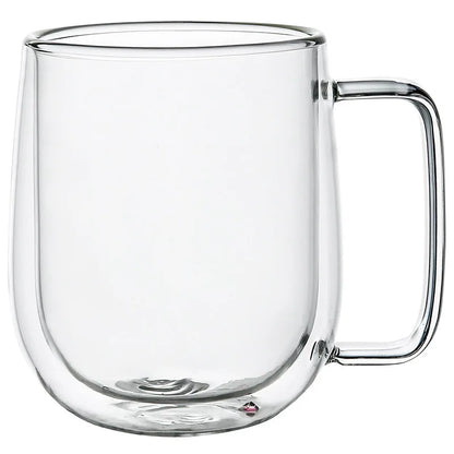 Double Wall Glass Cup with Handle