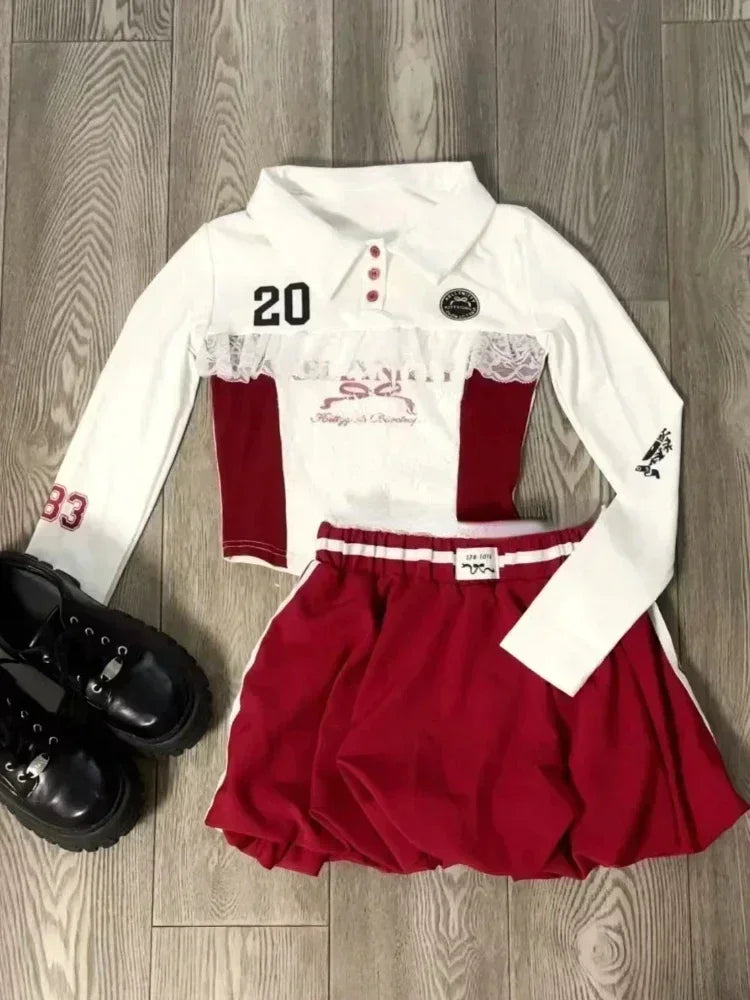 Conjunto de Top Elástico de Cuadros con Escote de Pico y Pantalones Cortos Informales con Lazo