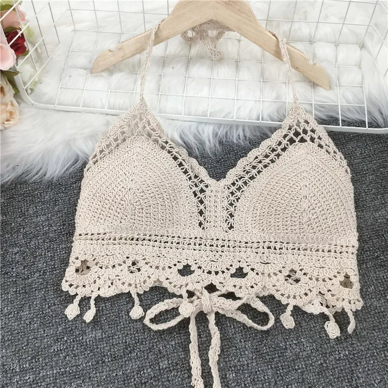 Top de tirantes finos HollowTassel