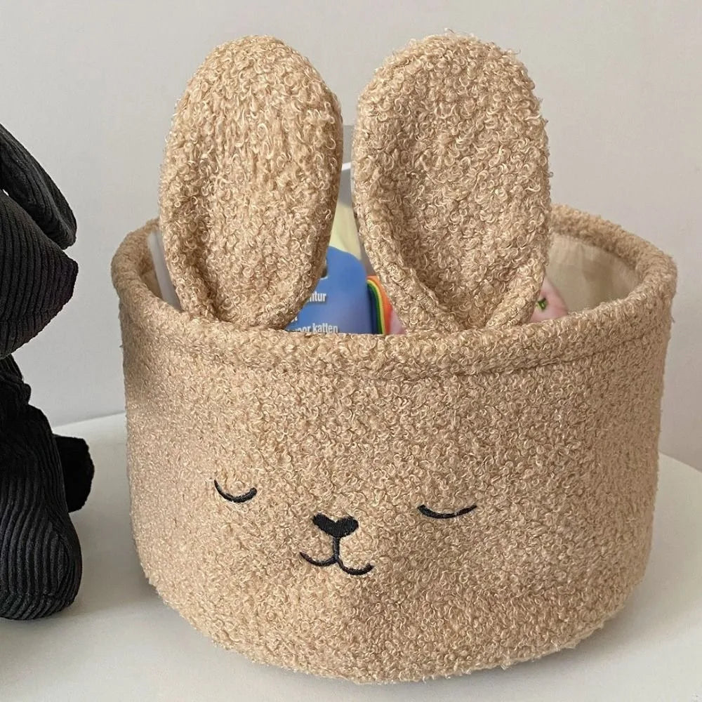 Soft Plush Sundries Storage Basket