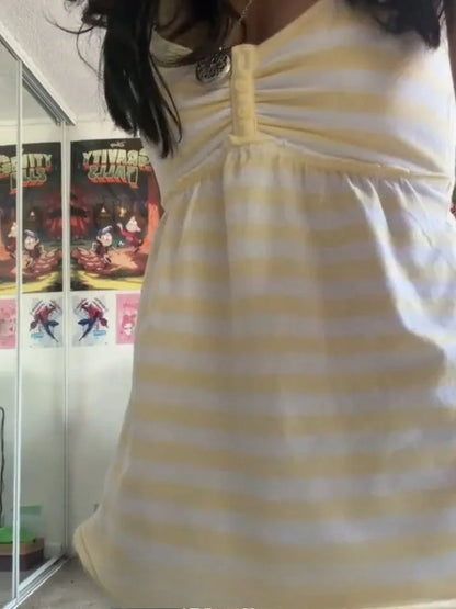 Striped Sleeveless Tee