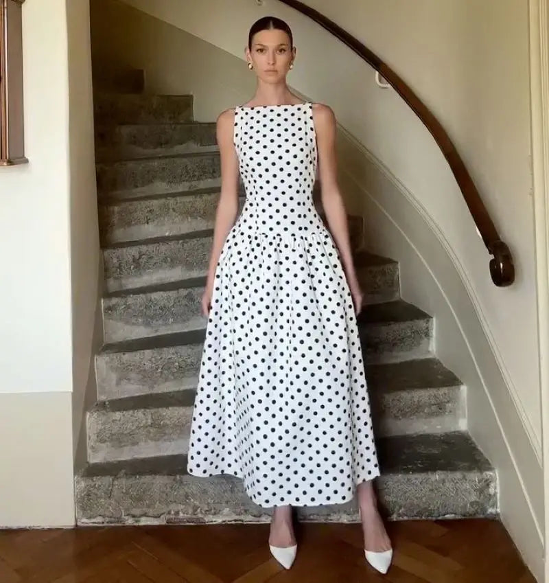 Polka Dot Long Dress