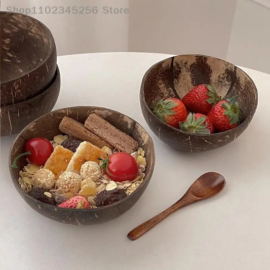 Natural Coconut Bowl Set