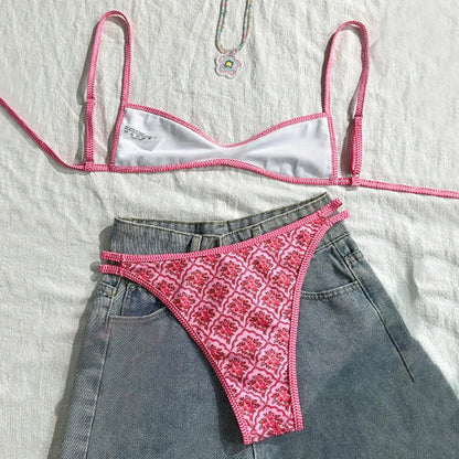 Flowers Printed Bikini