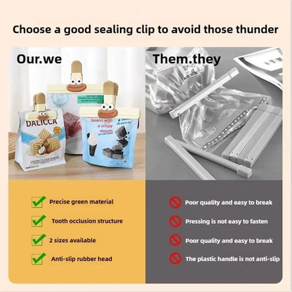 2/5/6 Pcs Creative Snack Sealing Clip