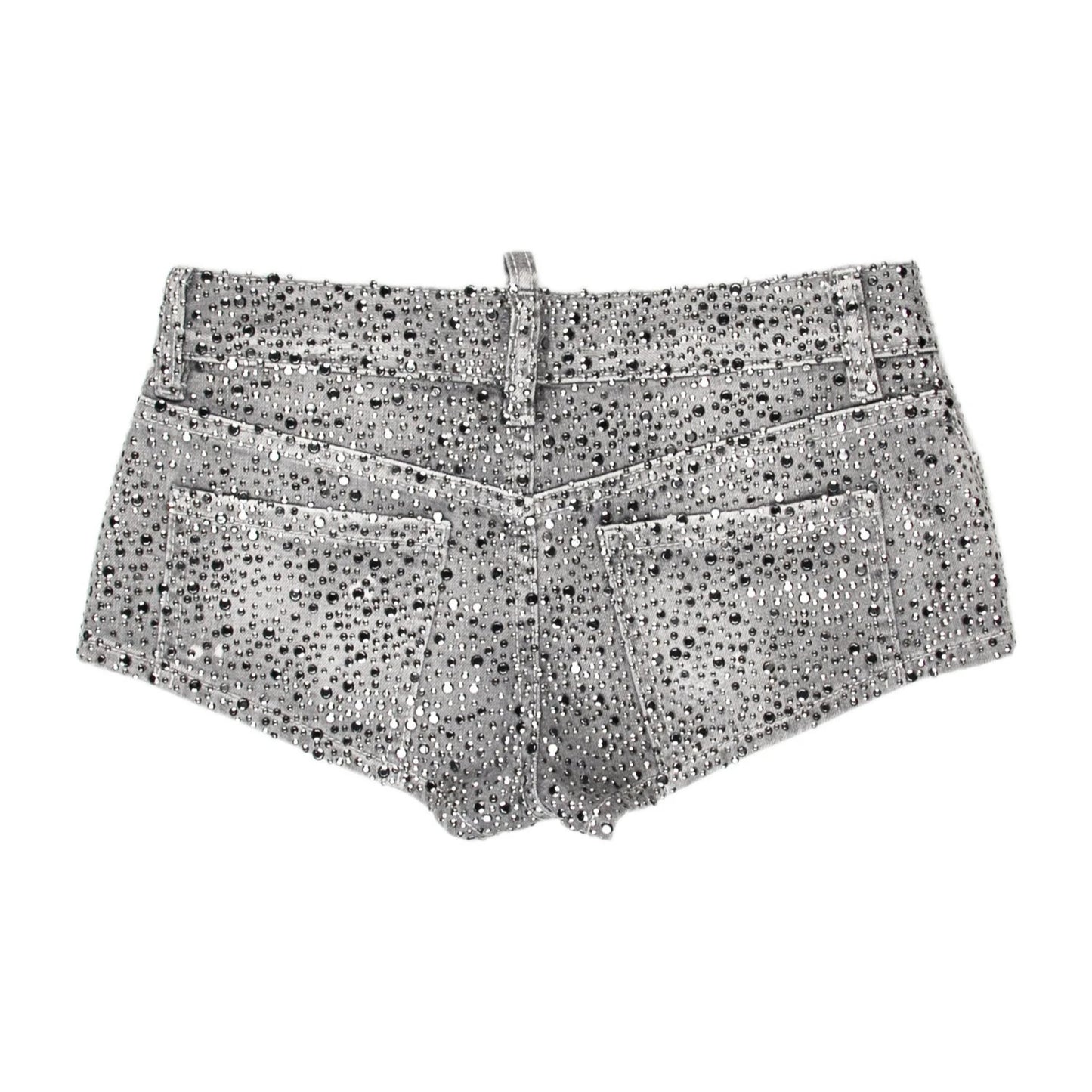 Washed Distressed Mini Shorts