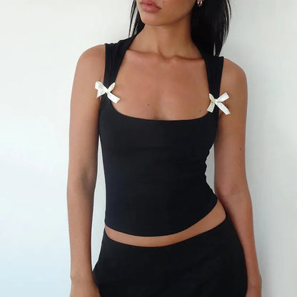 Bow Tie-Up Tank Top