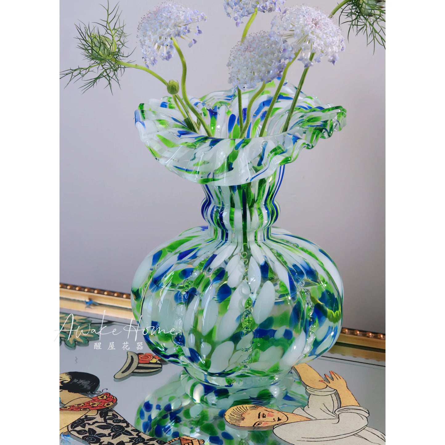 Fresh Water Chestnut Lotus Vase