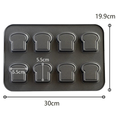 8 Cavity Toast Molds