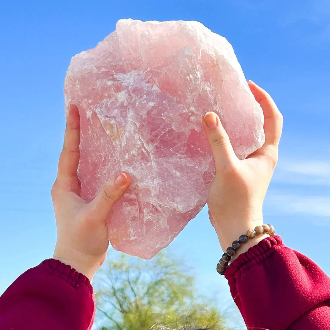 Natural Rose Quartz Raw Stone