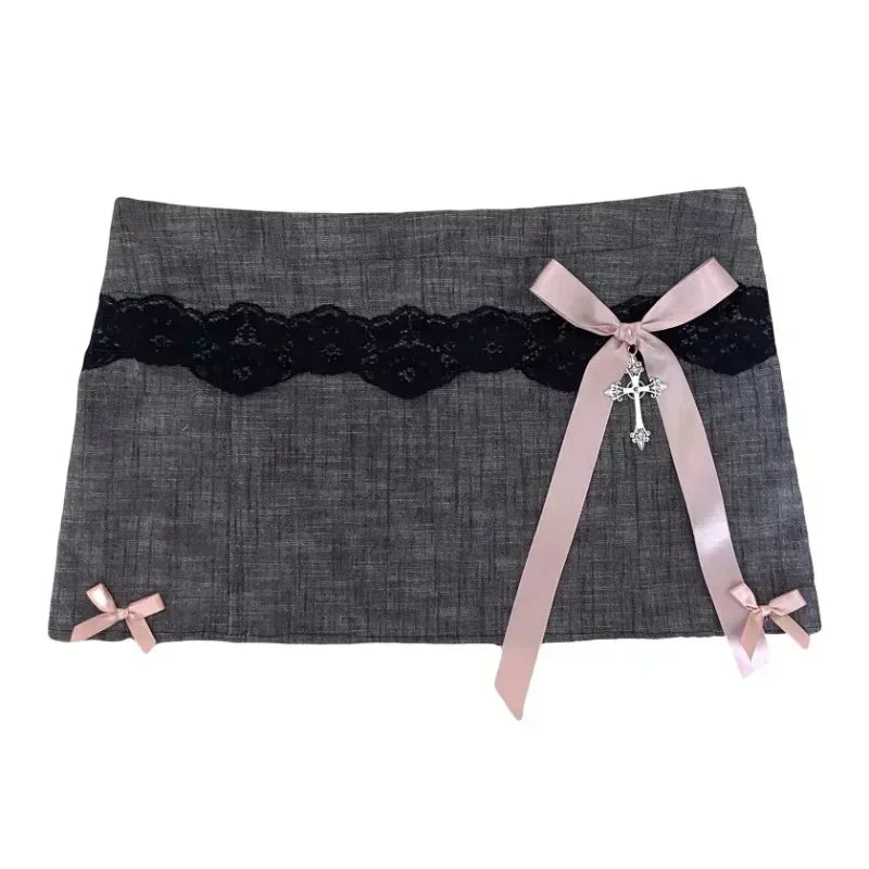 Minifalda de talle bajo