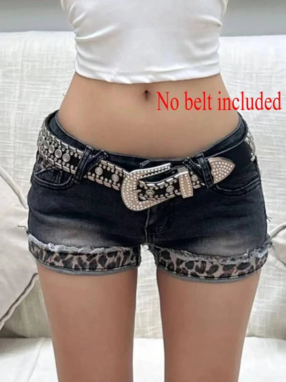 Low Rise Jean Shorts
