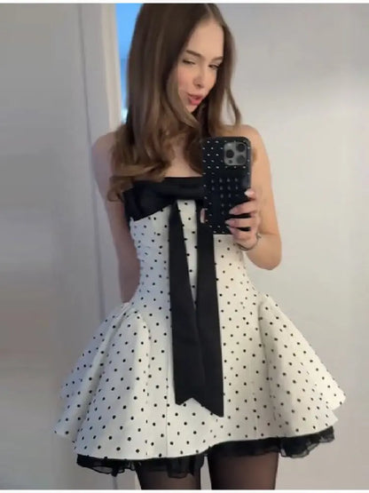 Polka Dot Mini Dress