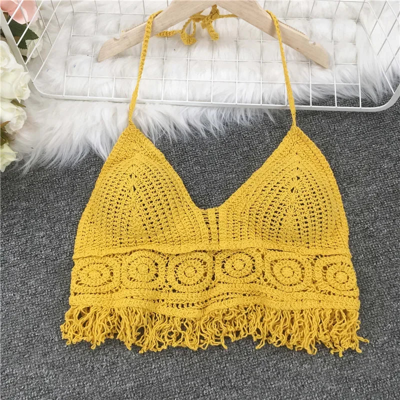 Top de tirantes finos HollowTassel