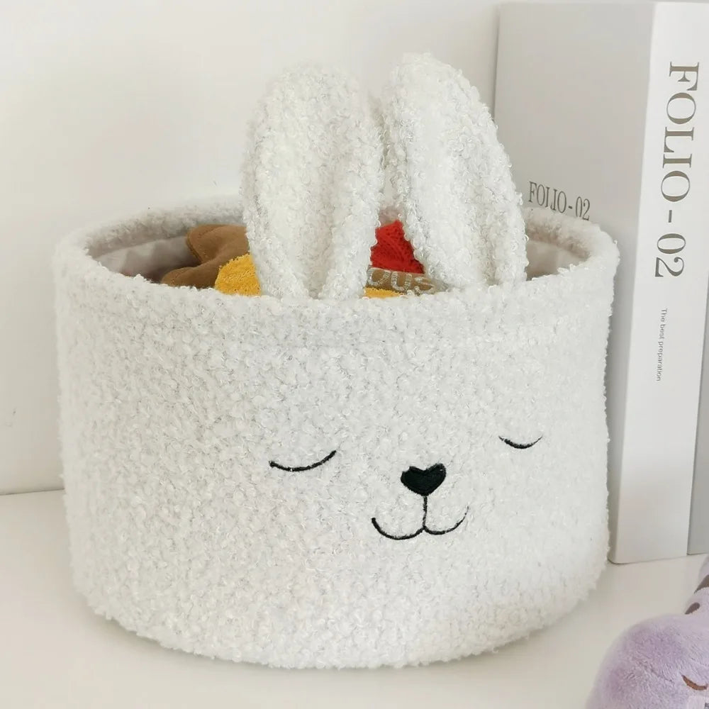 Soft Plush Sundries Storage Basket