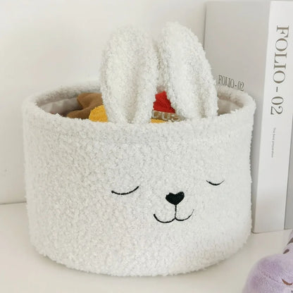 Soft Plush Sundries Storage Basket