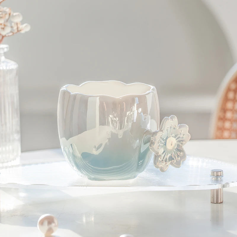 Peacock Cup and Saucer