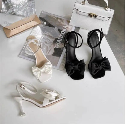 Silk Bow Sandals
