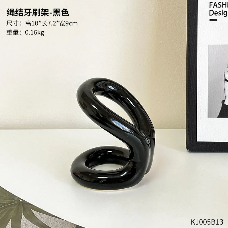 Ins modern casual rope series ceramic toothbrush holder