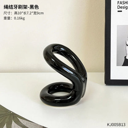 Ins modern casual rope series ceramic toothbrush holder
