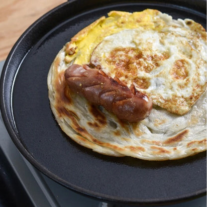 Thickened Cast Iron Flat Bottomed Pan Non-Stick