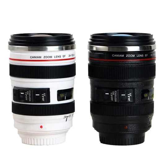 stainless steel SLR Camera Coffee Lens Mug