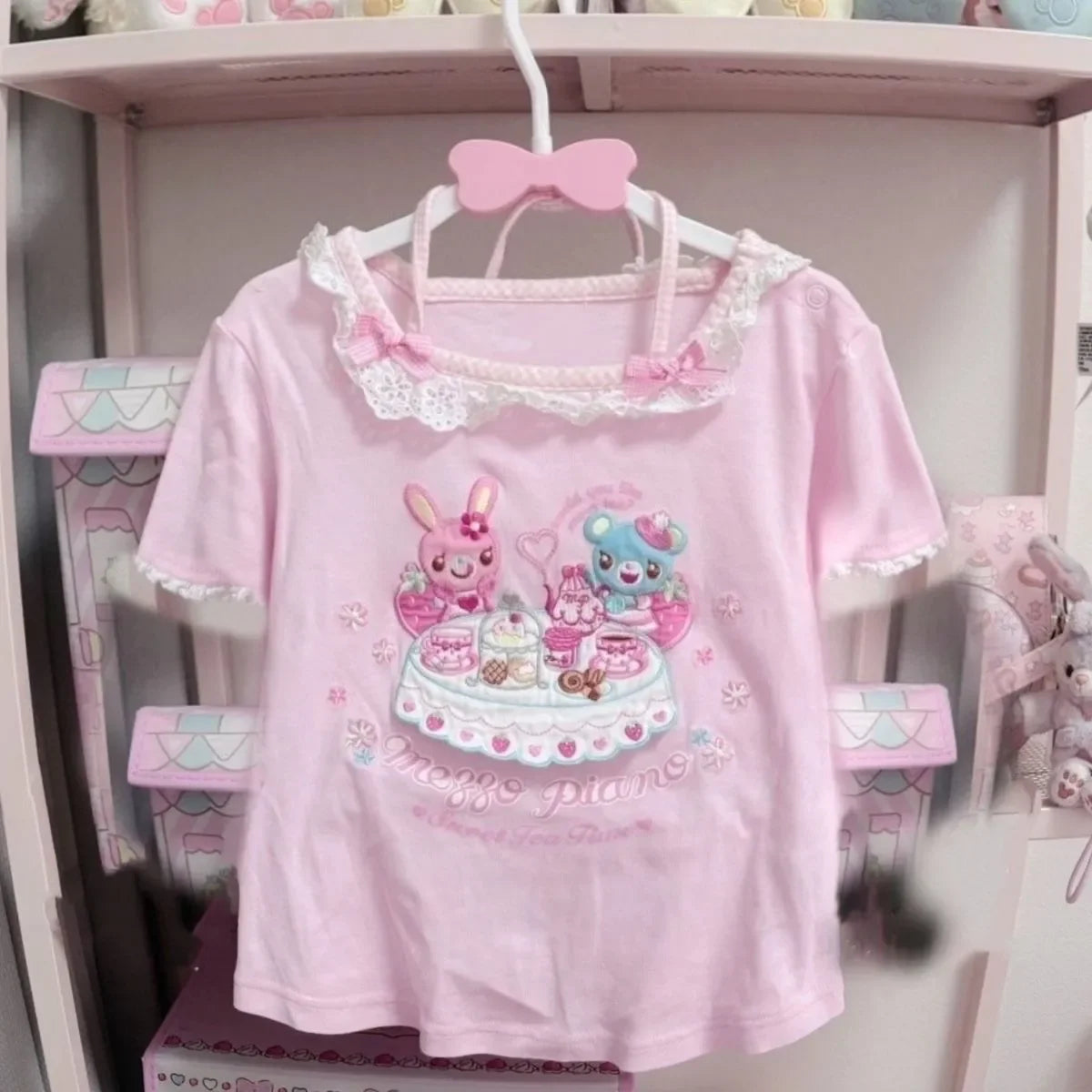 Sweet Kawaii Print Blouse