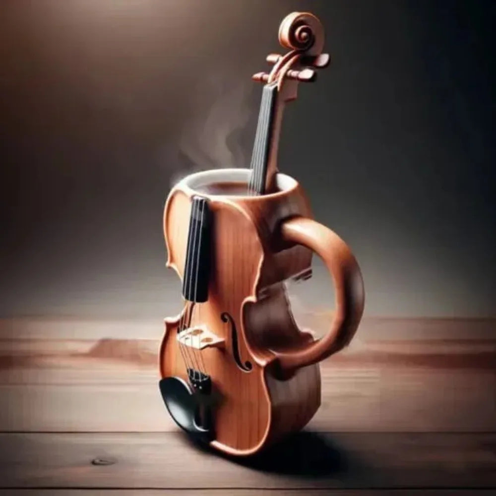 Resin Musical Instrument Coffee Mug