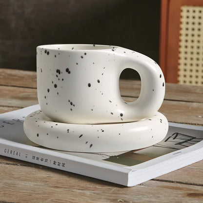 Ceramic Mug with Saucer