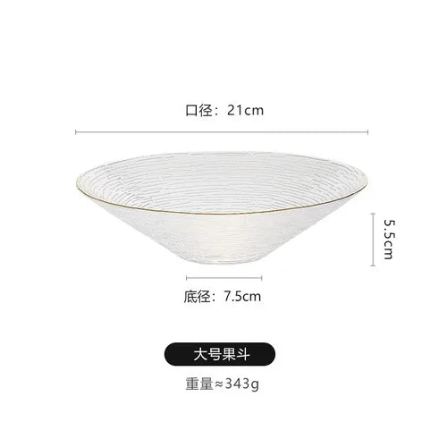 Japanese-style Horizontal Glass Plate