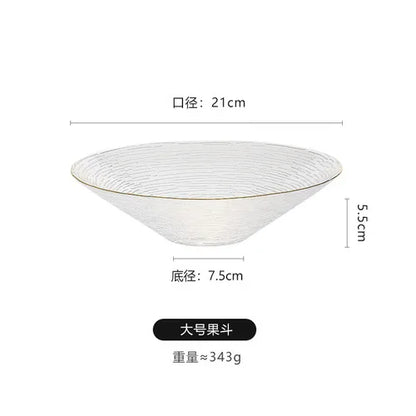Japanese-style Horizontal Glass Plate