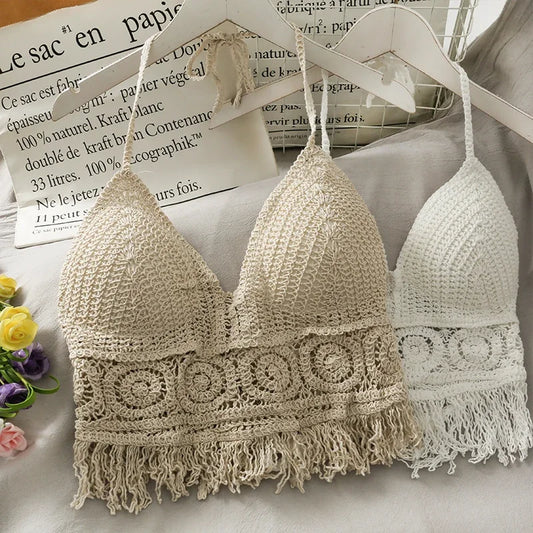 Top de tirantes finos HollowTassel