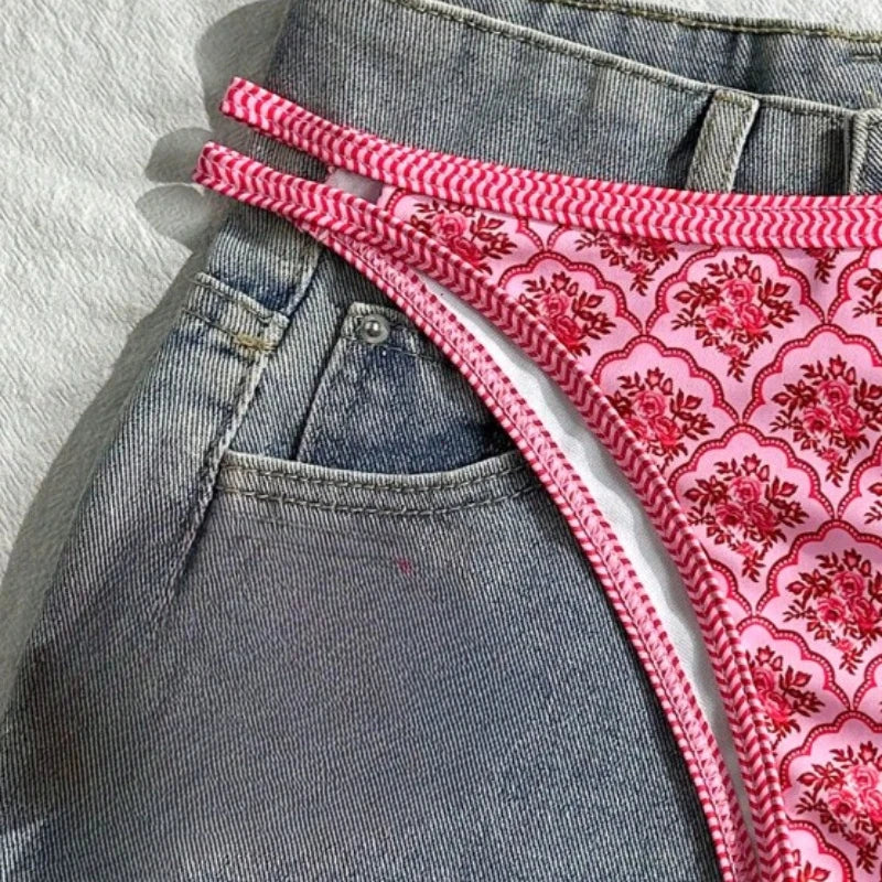 Flowers Printed Bikini
