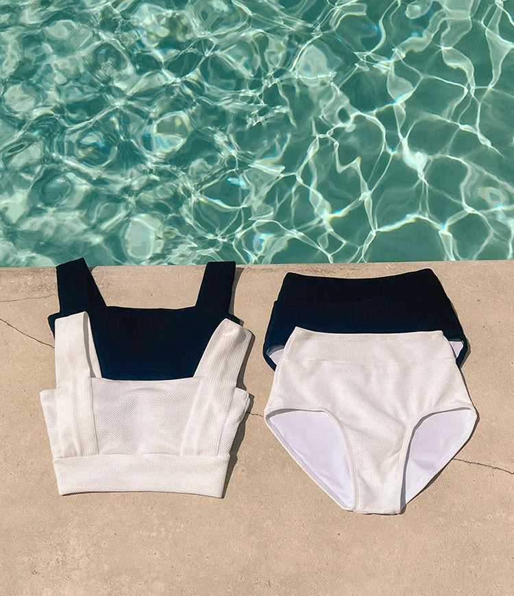Bikini de Copa Acolchada y Tiro Alto