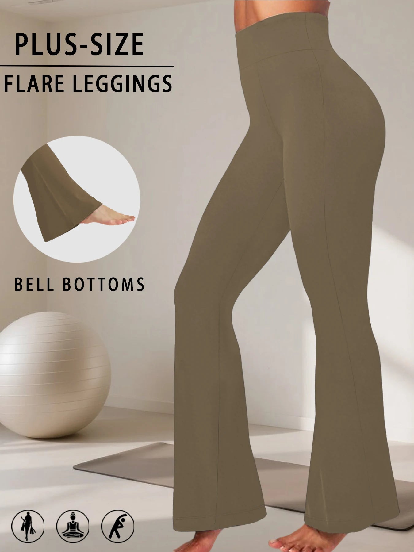 High-Rise Flared Leggings