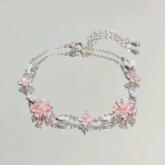 Pulsera Mariposa Cerezo Brillante