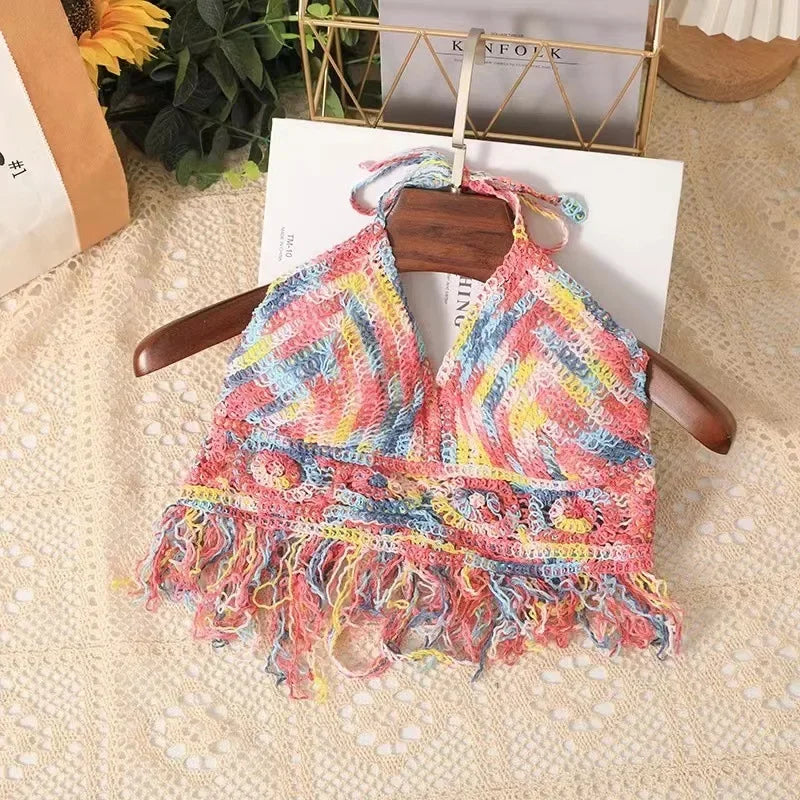 Top de tirantes finos HollowTassel