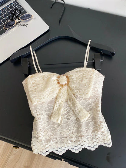 Lace Bow Luxury Camisole