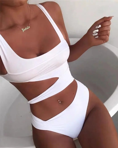 Hollow out Waist Design One Piece