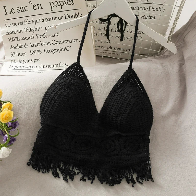 Top de tirantes finos HollowTassel