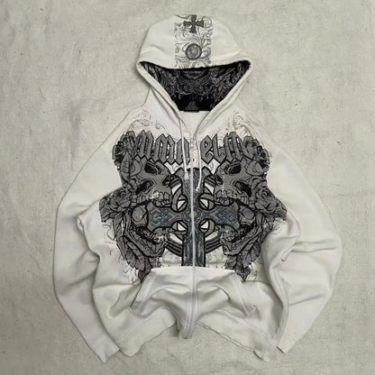 Fur Collar Zipper Hoodie