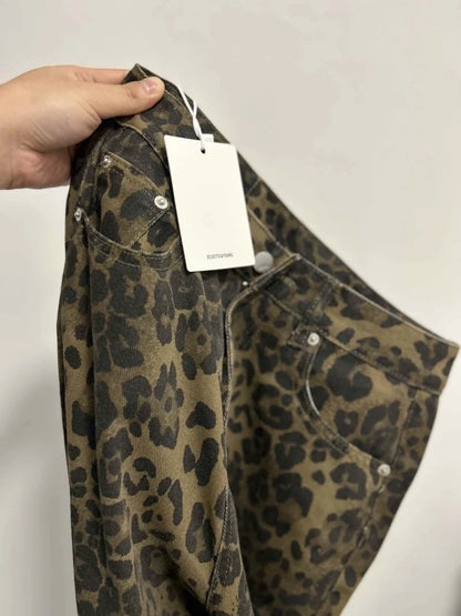 Leopard High Waist Jeans