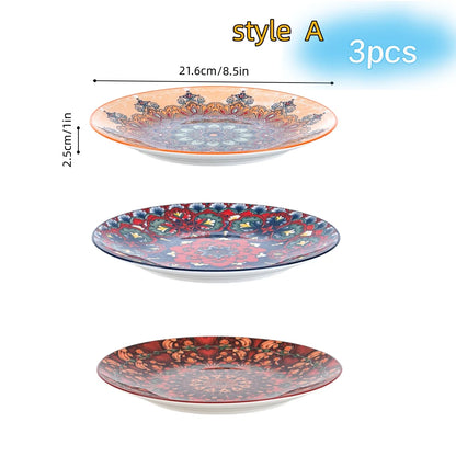 Bohemia ceramic large plate set