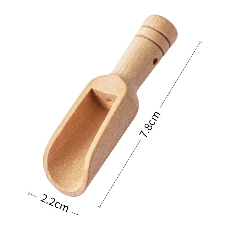Wooden Handle Scoop