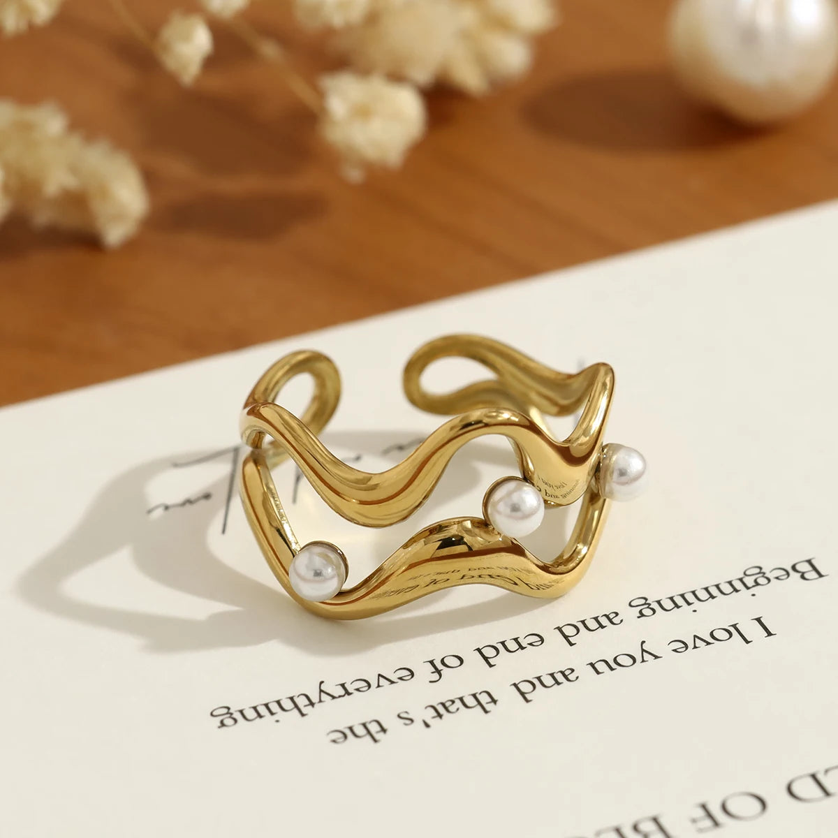 Irregular Stainless Steel Ring